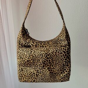 Nine West Leopard Print Women's Shoulder Bag Vintage